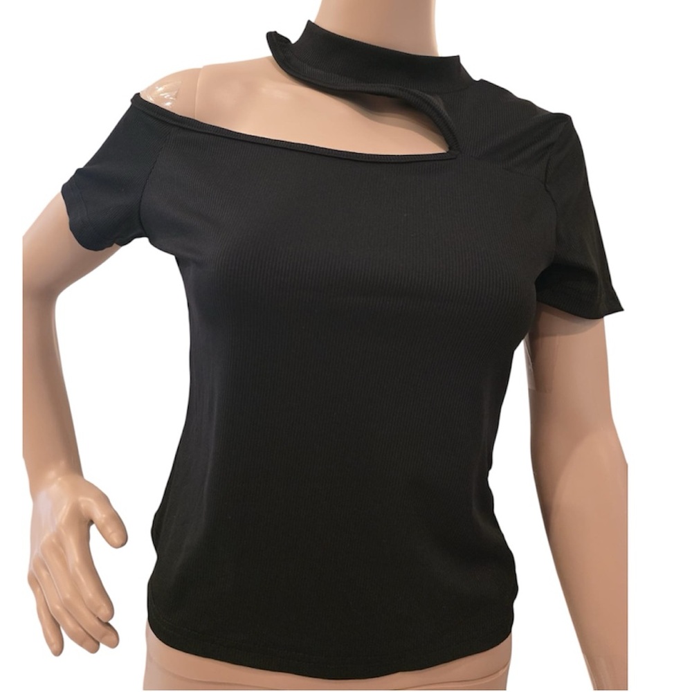 Shein Black Cut Out Top